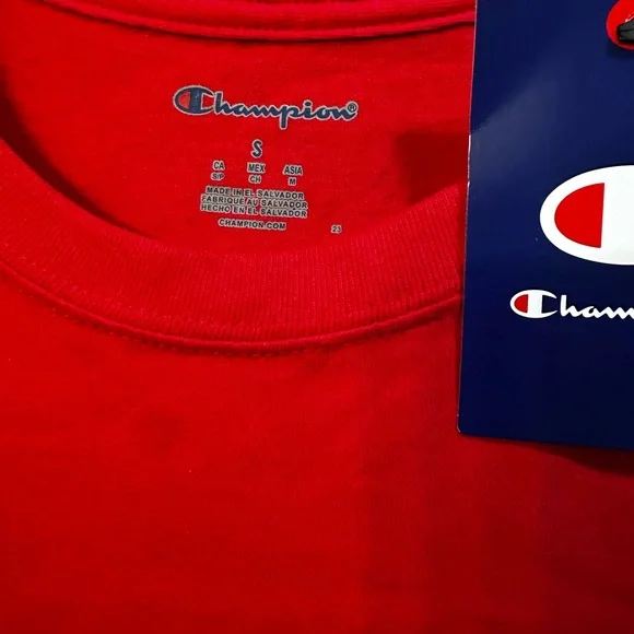 NWT Champion LMU Red NCAA Short‎ Sleeve Tee Size S - Picture 2 of 4